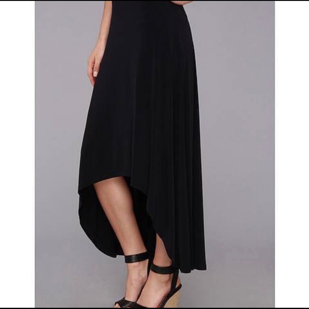 🆕 MICHAEL KORS Navy Blue Hi-Lo Jersey Skirt